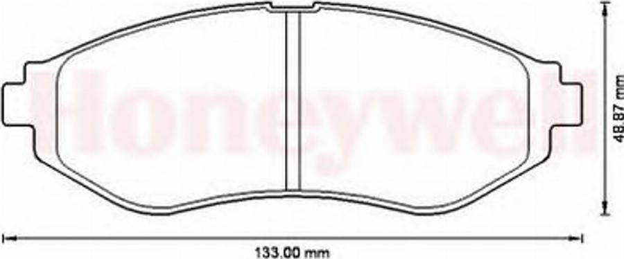 BENDIX 572539B - Гальмівні колодки, дискові гальма avtolavka.club