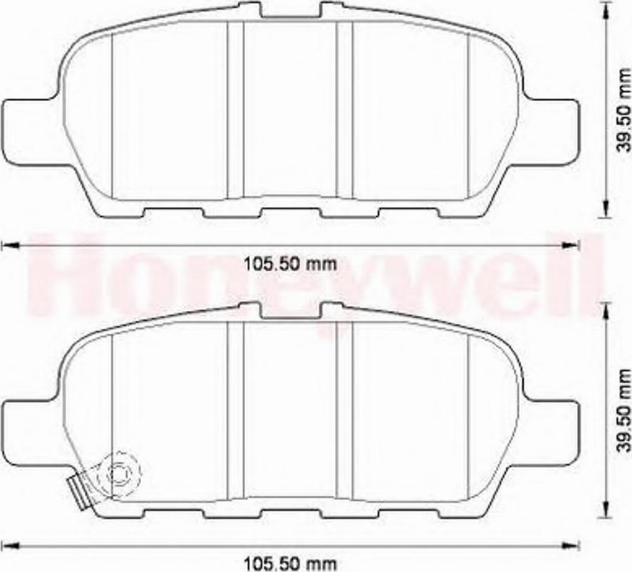 BENDIX 572573B - Гальмівні колодки, дискові гальма avtolavka.club