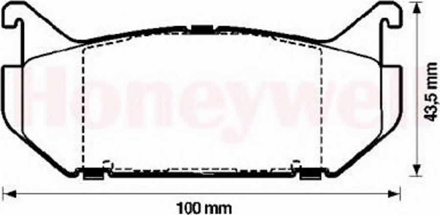 BENDIX 572161B - Гальмівні колодки, дискові гальма avtolavka.club