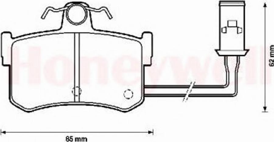 BENDIX 572124B - Гальмівні колодки, дискові гальма avtolavka.club