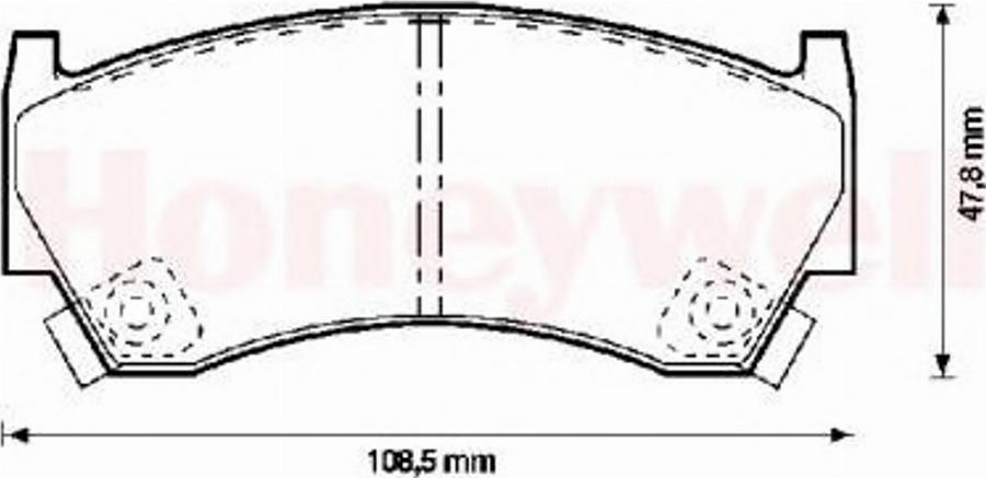 BENDIX 572396 B - Гальмівні колодки, дискові гальма avtolavka.club