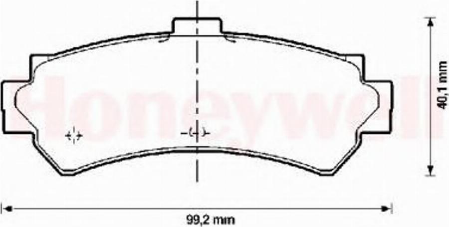 BENDIX 572398B - Гальмівні колодки, дискові гальма avtolavka.club