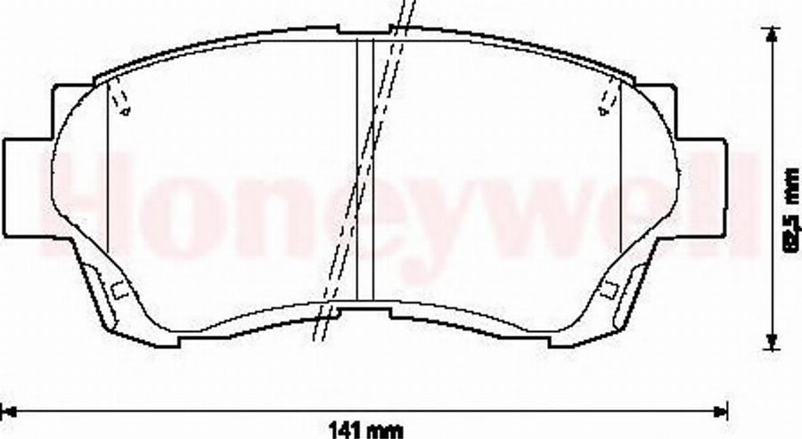 BENDIX 572392B - Гальмівні колодки, дискові гальма avtolavka.club