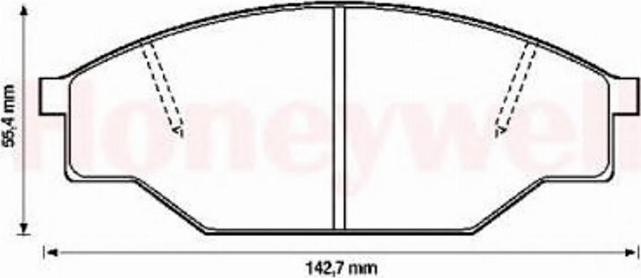 BENDIX 572363B - Гальмівні колодки, дискові гальма avtolavka.club