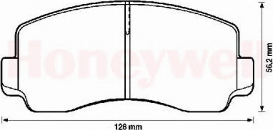 BENDIX 572302B - Гальмівні колодки, дискові гальма avtolavka.club