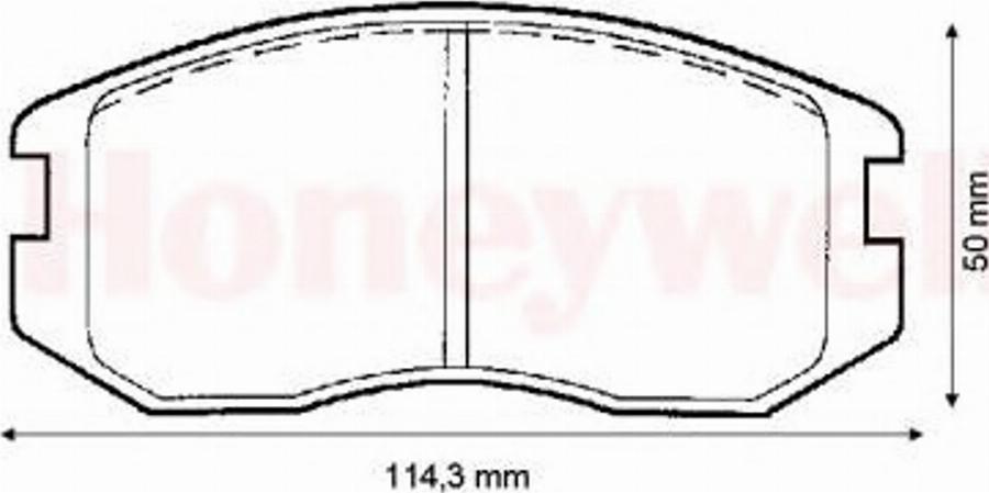 BENDIX 572375B - Гальмівні колодки, дискові гальма avtolavka.club