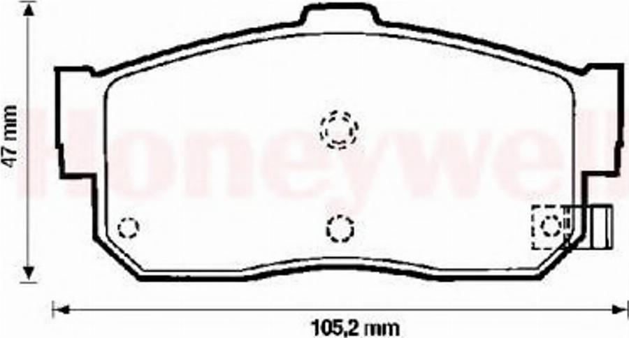 BENDIX 572376B - Гальмівні колодки, дискові гальма avtolavka.club