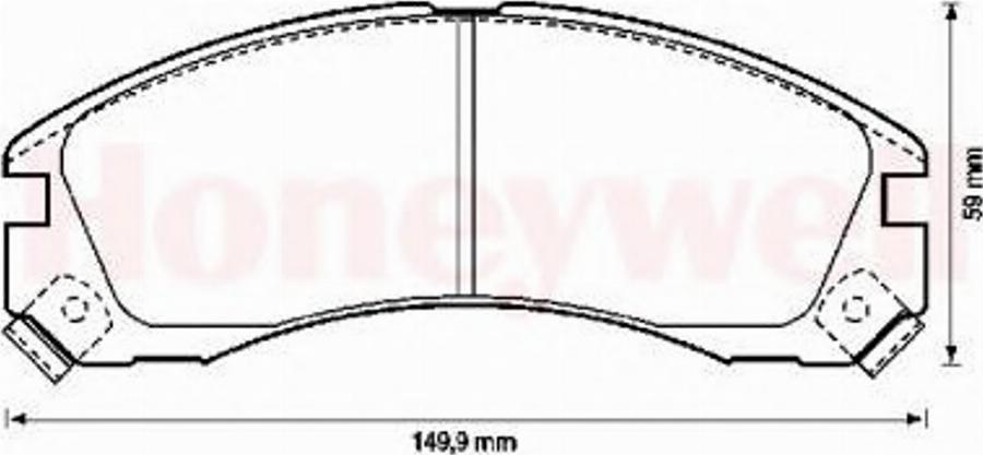 BENDIX 572370 B - Гальмівні колодки, дискові гальма avtolavka.club