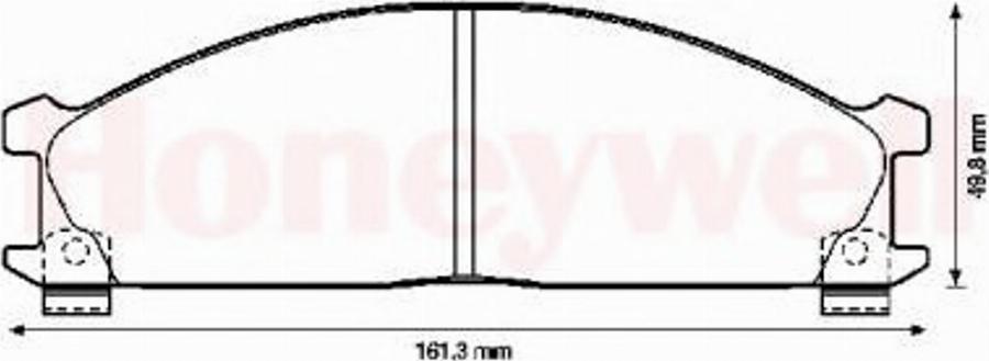 BENDIX 572373B - Гальмівні колодки, дискові гальма avtolavka.club