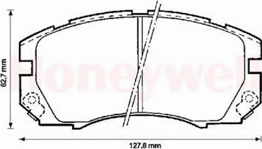 BENDIX 572377B - Гальмівні колодки, дискові гальма avtolavka.club