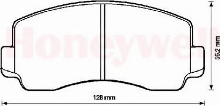 BENDIX 572299B - Гальмівні колодки, дискові гальма avtolavka.club