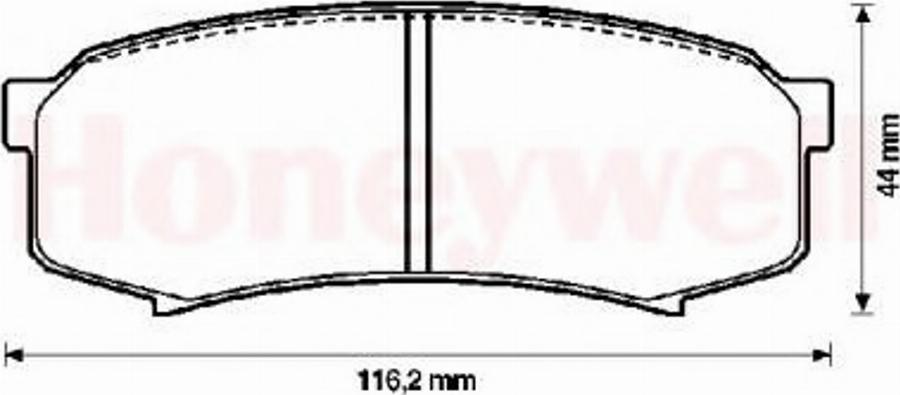 BENDIX 572245B - Гальмівні колодки, дискові гальма avtolavka.club