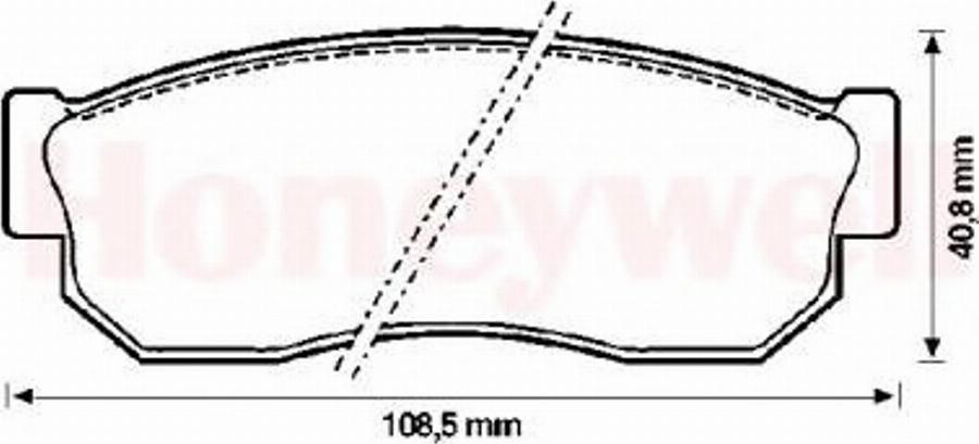 BENDIX 572206B - Гальмівні колодки, дискові гальма avtolavka.club