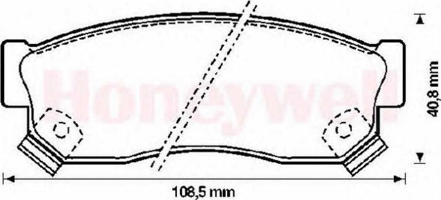 BENDIX 572207B - Гальмівні колодки, дискові гальма avtolavka.club