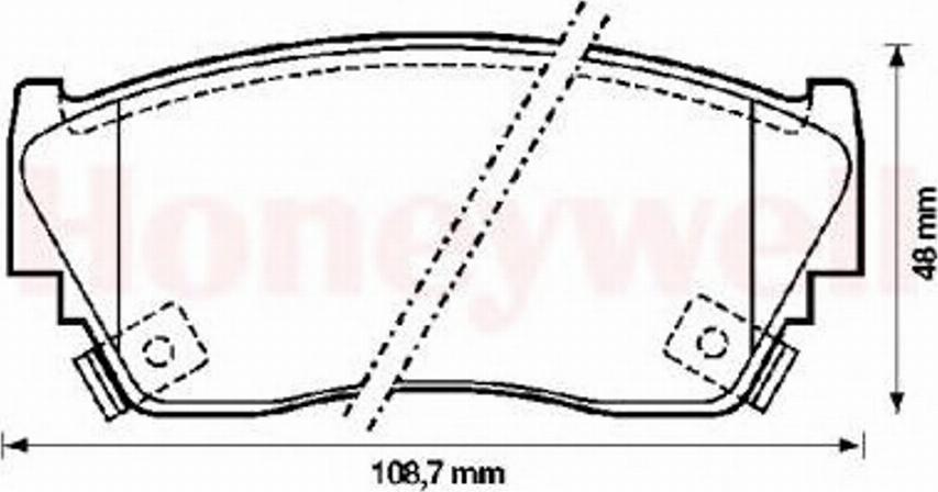 BENDIX 572210B - Гальмівні колодки, дискові гальма avtolavka.club