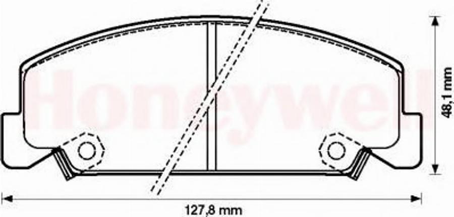 BENDIX 572284B - Гальмівні колодки, дискові гальма avtolavka.club