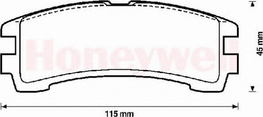 BENDIX 572234B - Гальмівні колодки, дискові гальма avtolavka.club