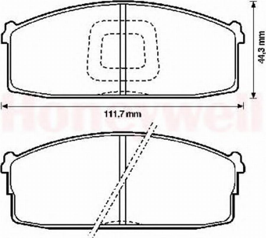 BENDIX 572232B - Гальмівні колодки, дискові гальма avtolavka.club