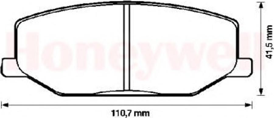 BENDIX 572226B - Гальмівні колодки, дискові гальма avtolavka.club