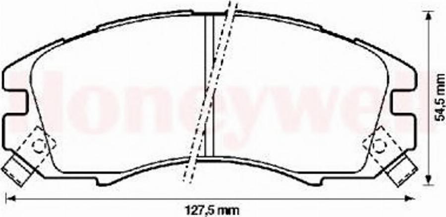 BENDIX 572275B - Гальмівні колодки, дискові гальма avtolavka.club