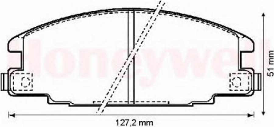 BENDIX 572271B - Гальмівні колодки, дискові гальма avtolavka.club