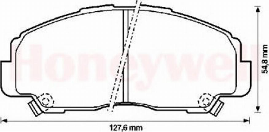 BENDIX 572278B - Гальмівні колодки, дискові гальма avtolavka.club