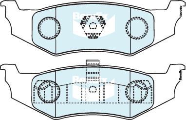 Bendix-AU 7717 GCT - Гальмівні колодки, дискові гальма avtolavka.club