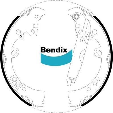 Bendix-AU BS5008 - Комплект гальм, барабанний механізм avtolavka.club