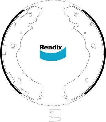 Bendix-AU BS5018 - Комплект гальм, барабанний механізм avtolavka.club