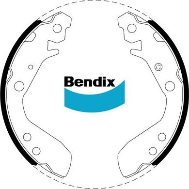 Bendix-AU BS5012 - Комплект гальм, барабанний механізм avtolavka.club
