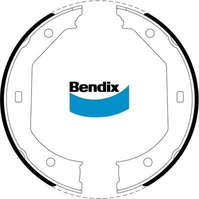 Bendix-AU BS5255 - Комплект гальм, ручник, парковка avtolavka.club