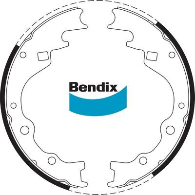 Bendix-AU BS1587 - Комплект гальм, барабанний механізм avtolavka.club