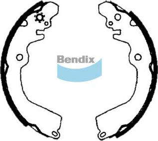Bendix-AU BS1699 - Комплект гальм, барабанний механізм avtolavka.club