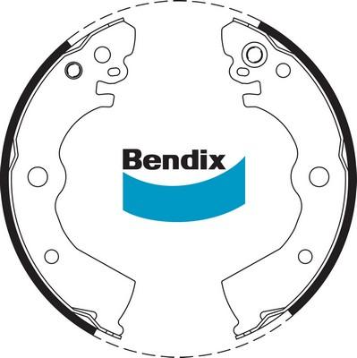 Bendix-AU BS1697 - Комплект гальм, барабанний механізм avtolavka.club