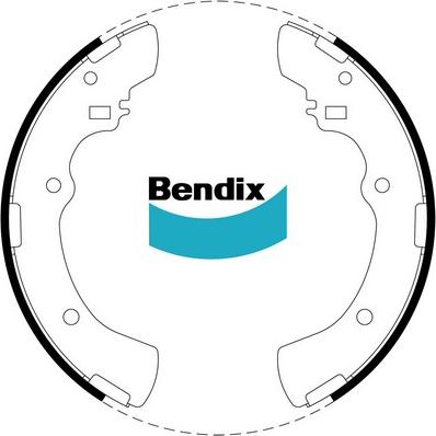 Bendix-AU BS1653 - Комплект гальм, барабанний механізм avtolavka.club