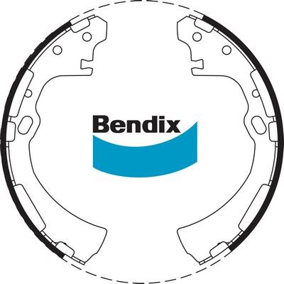 Bendix-AU BS1657 - Комплект гальм, барабанний механізм avtolavka.club