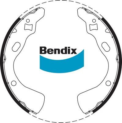 Bendix-AU BS1664 - Комплект гальм, барабанний механізм avtolavka.club