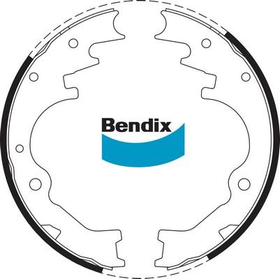 Bendix-AU BS1665 - Комплект гальм, барабанний механізм avtolavka.club