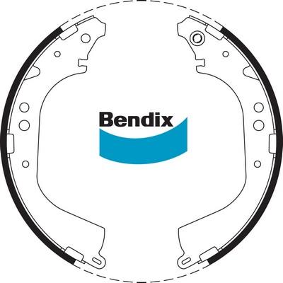 Bendix-AU BS1660 - Комплект гальм, барабанний механізм avtolavka.club
