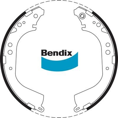 Bendix-AU BS1668 - Комплект гальм, барабанний механізм avtolavka.club