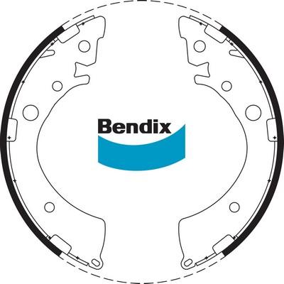 Bendix-AU BS1614 - Комплект гальм, барабанний механізм avtolavka.club