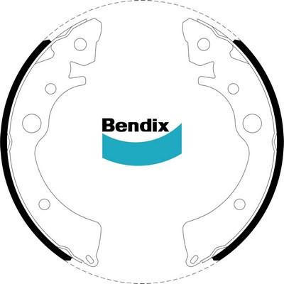 Bendix-AU BS1610 - Комплект гальм, барабанний механізм avtolavka.club