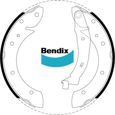 Bendix-AU BS1805 - Комплект гальм, барабанний механізм avtolavka.club