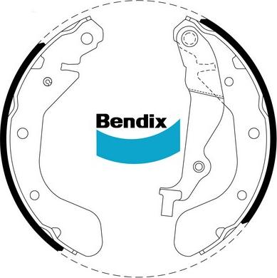 Bendix-AU BS1870 - Комплект гальм, барабанний механізм avtolavka.club