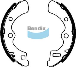 Bendix-AU BS1393 - Комплект гальм, барабанний механізм avtolavka.club