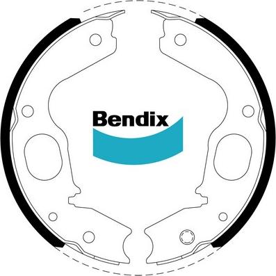 Bendix-AU BS1797 - Комплект гальм, ручник, парковка avtolavka.club