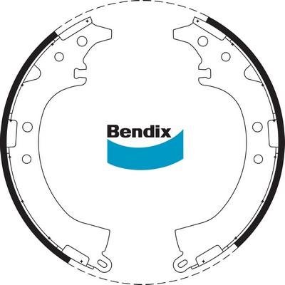 Bendix-AU BS1747 - Комплект гальм, барабанний механізм avtolavka.club