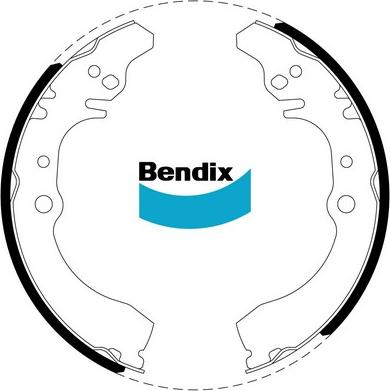 Bendix-AU BS1755 - Комплект гальм, барабанний механізм avtolavka.club