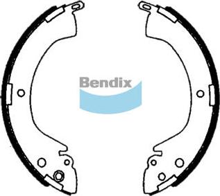 Bendix-AU BS1760 - Комплект гальм, барабанний механізм avtolavka.club
