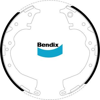 Bendix-AU BS1768 - Комплект гальм, барабанний механізм avtolavka.club